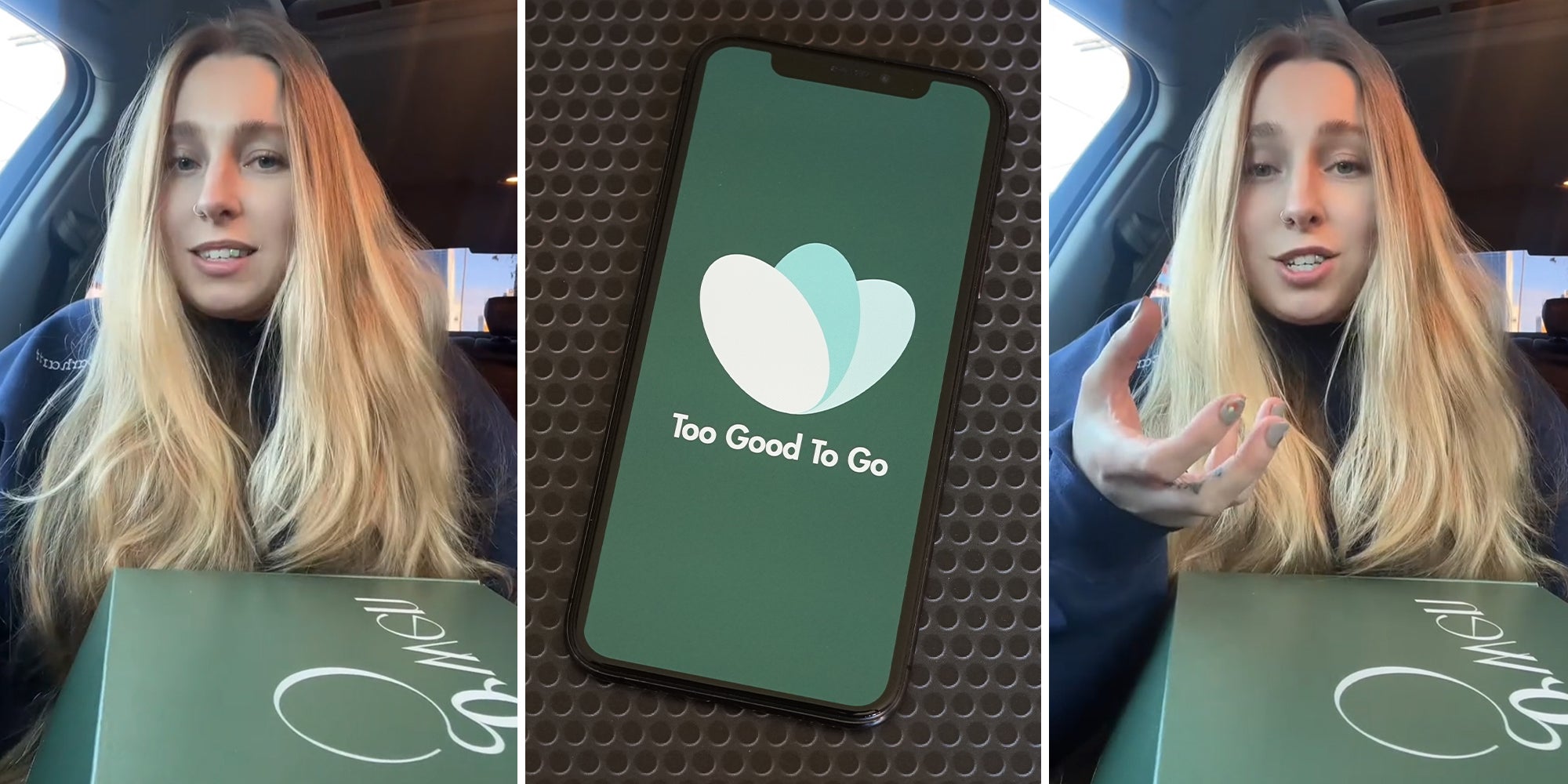 Woman scores a Too Good To Go bag from a Michelin star restaurant for only $10