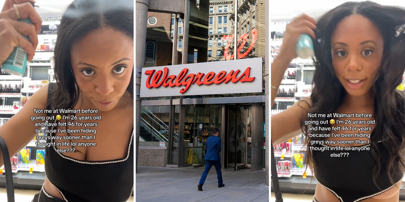 Woman goes to Walgreen’s beauty aisle to get ready for the night