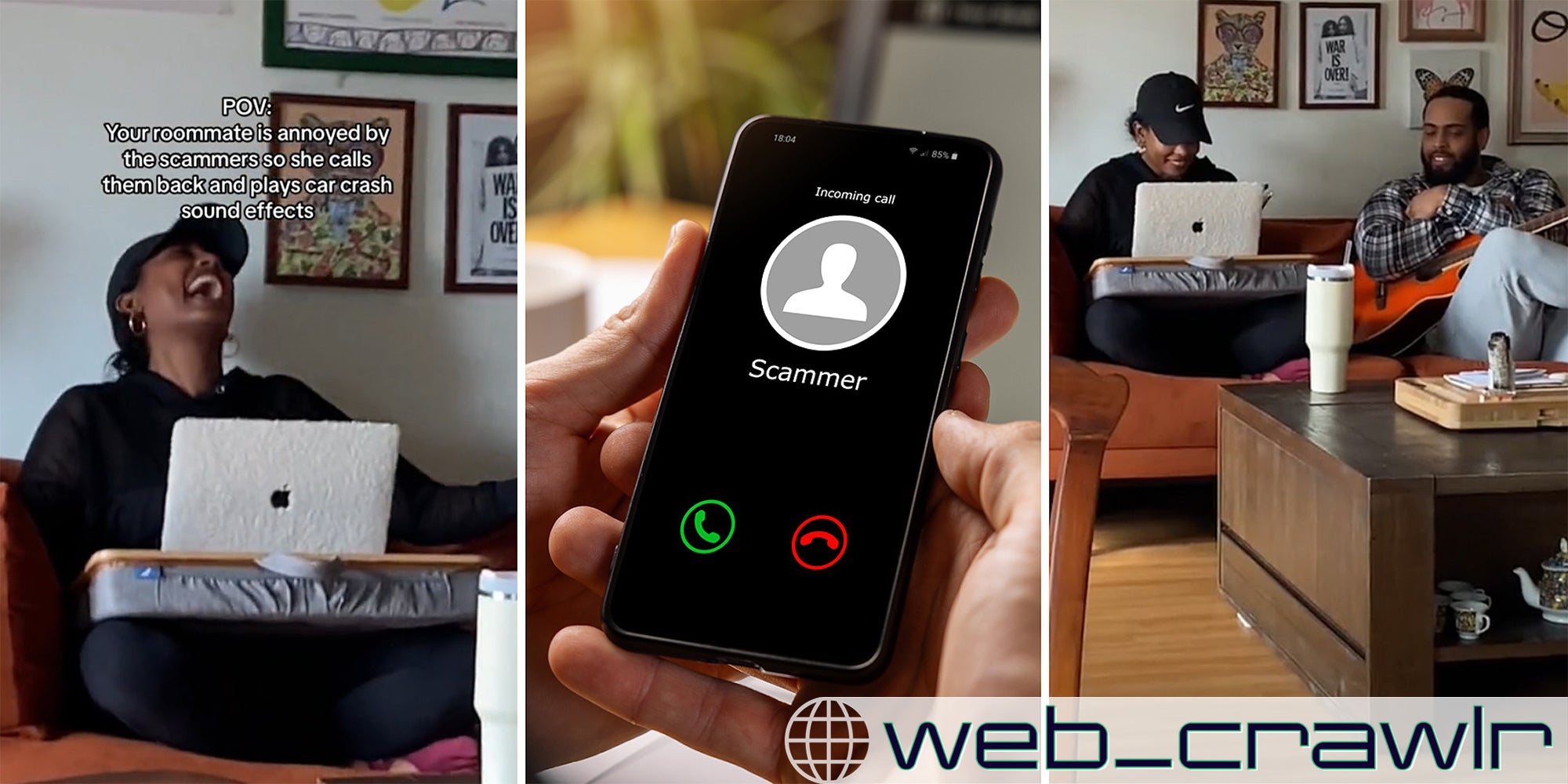 Web Crawlr Scammer Call