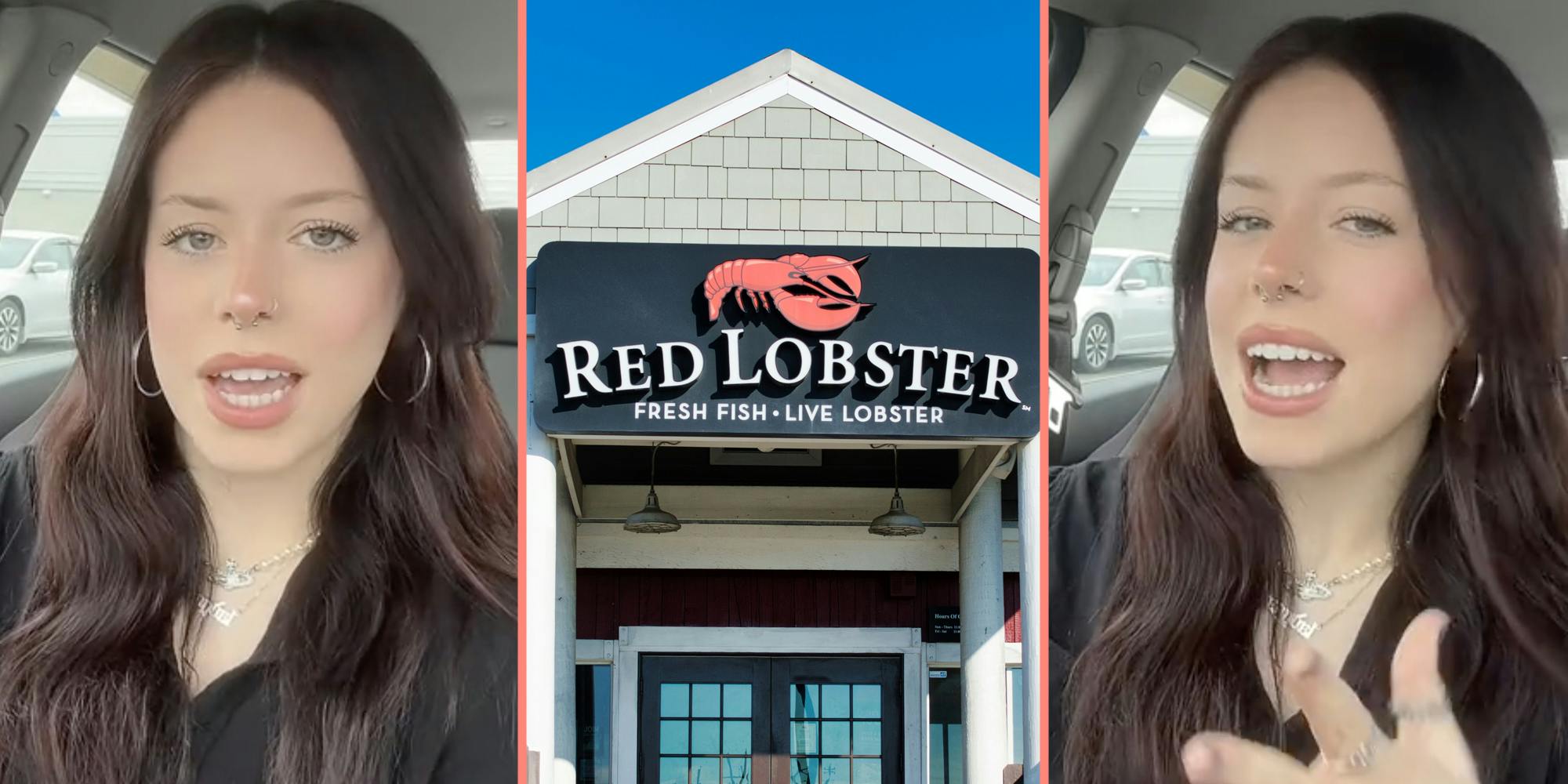 Woman talking(l+r), Red Lobster(c)