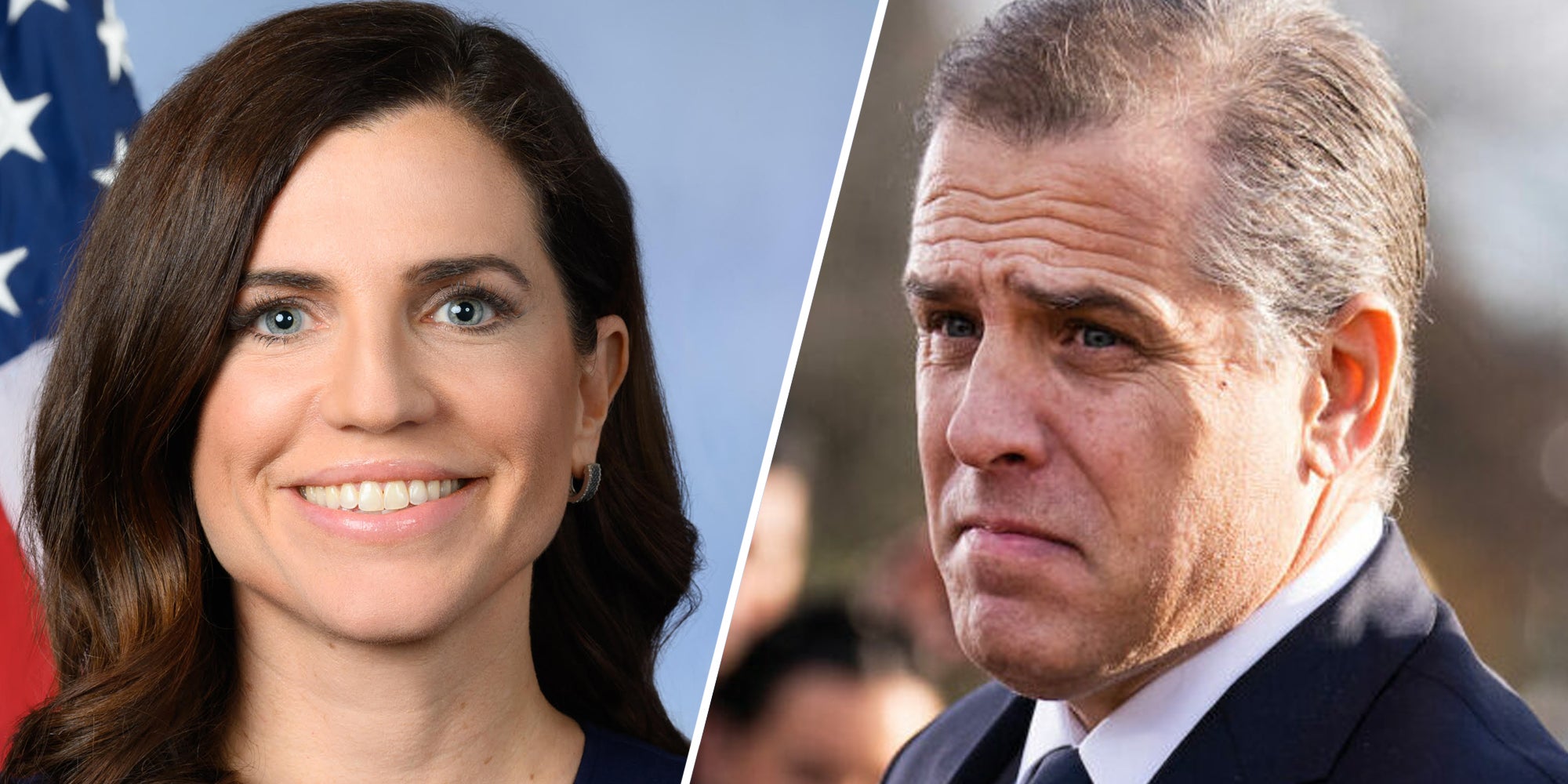 Nancy Mace(l), Hunter Biden(r)