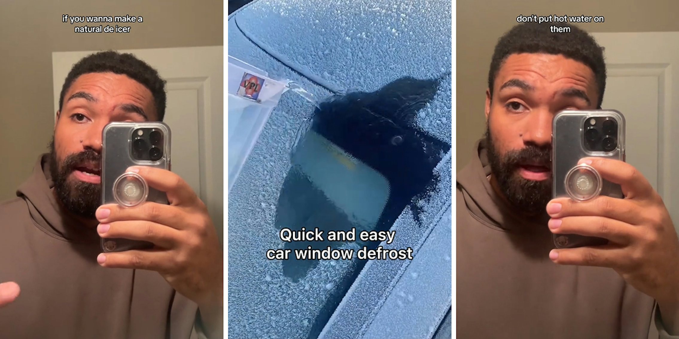 Man Shares Right Way to Defrost Frozen Windshields