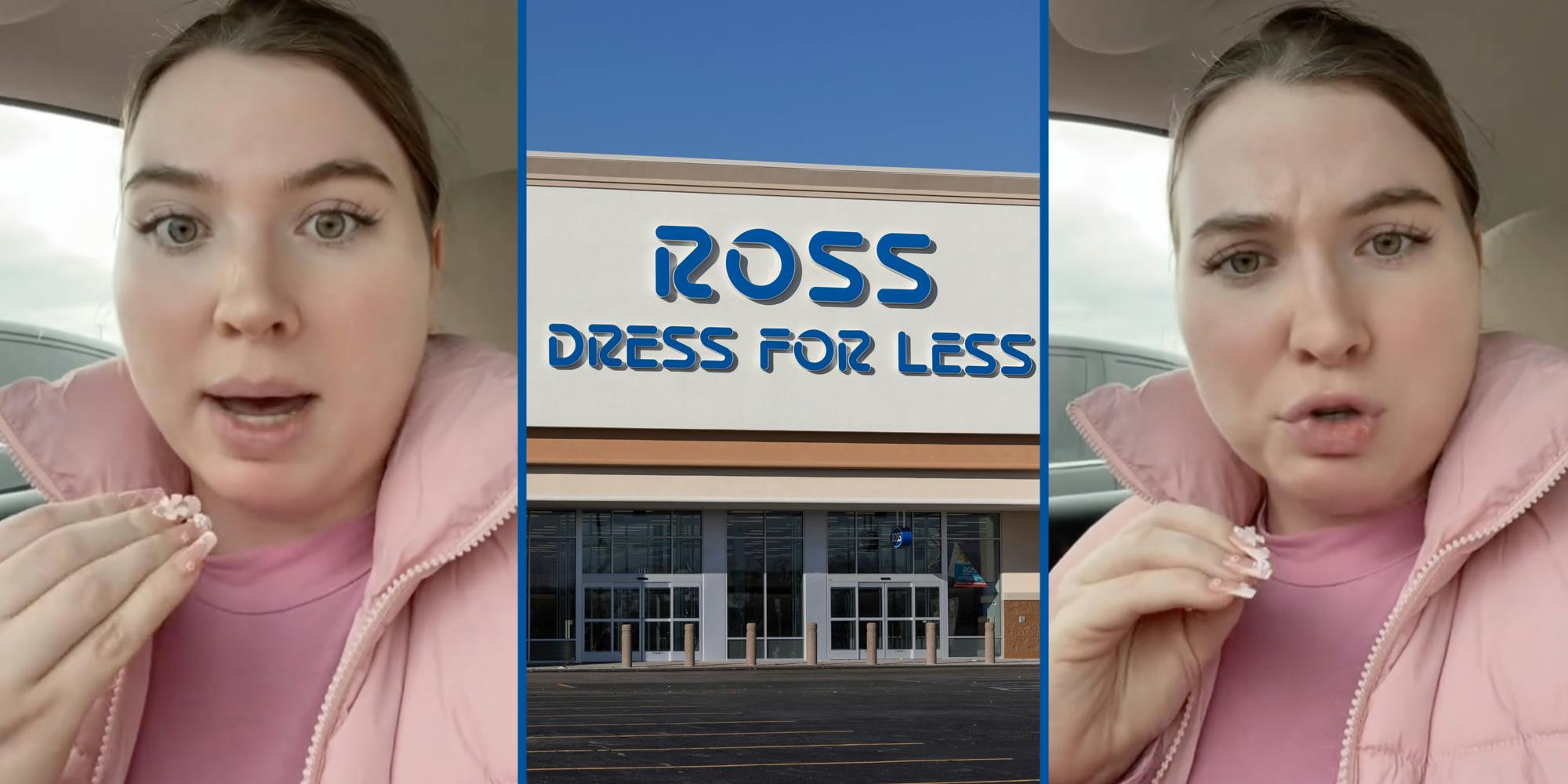 Woman talking(l+r), Ross Dress for less(c)