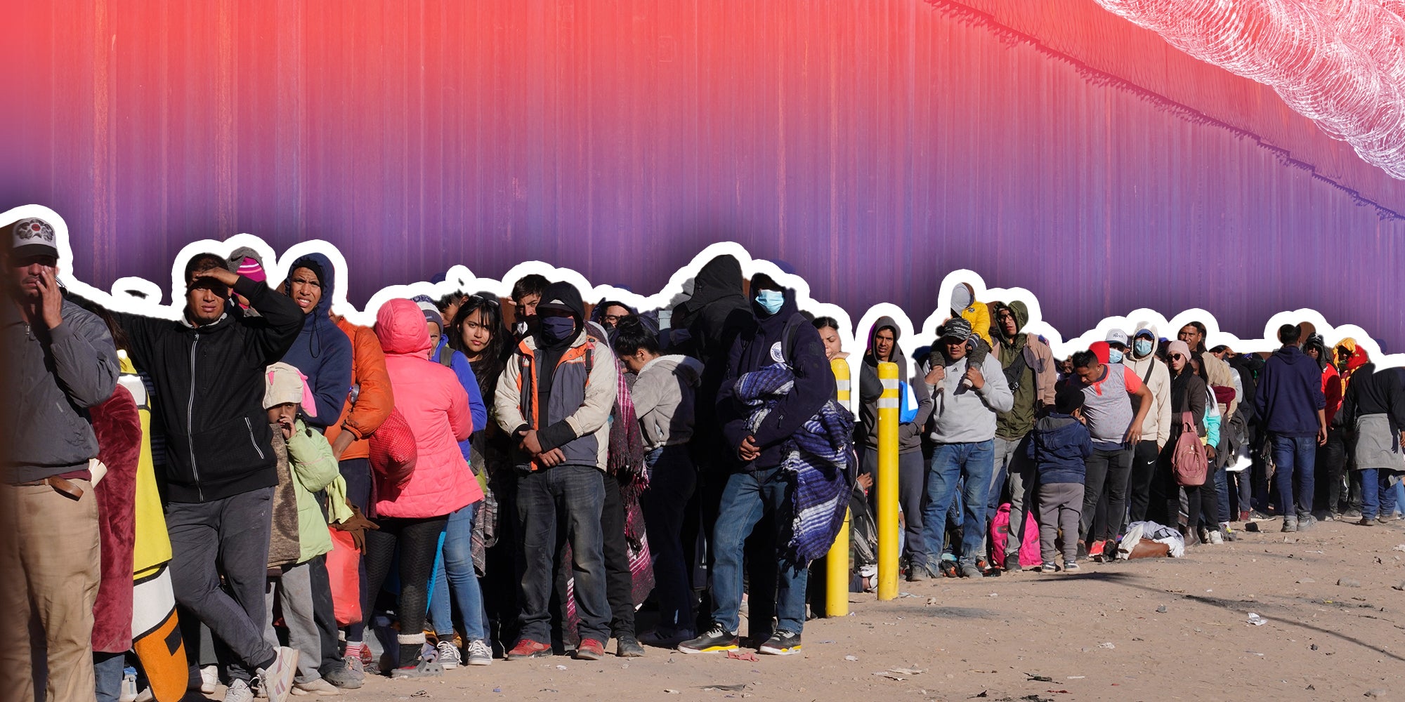 Thousands of migrants seek asylum at the U.S. - Mexico border.
