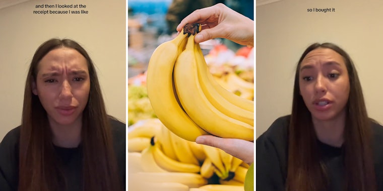 Woman tries to buy 5 bananas, gets charged for 50 bananas instead