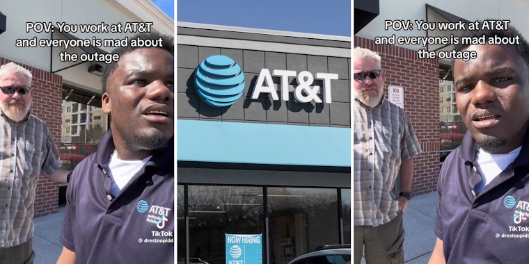 AT&T worker shows customers hounding him during nationwide outage