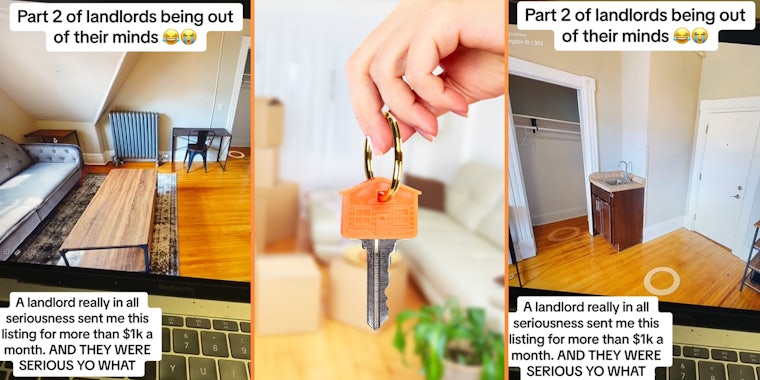 Apartment hunter shows rental listing with surprising price tag. But the interior shocks her