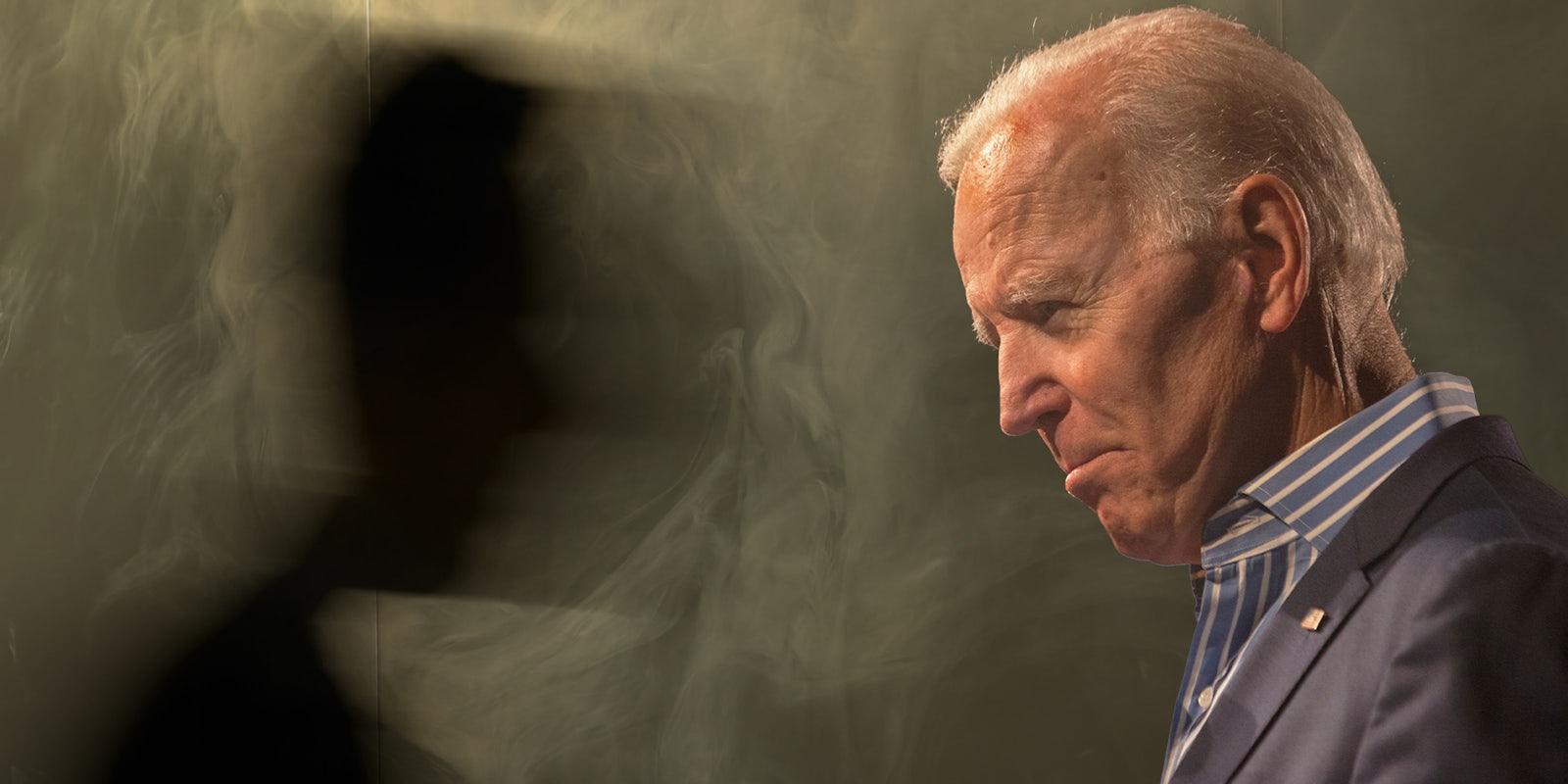 Joe Biden talking to shadow