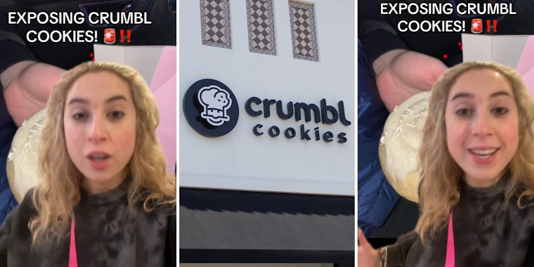 Woman says Crumbl Cookies is lying after finding out how many calories are in a cookie