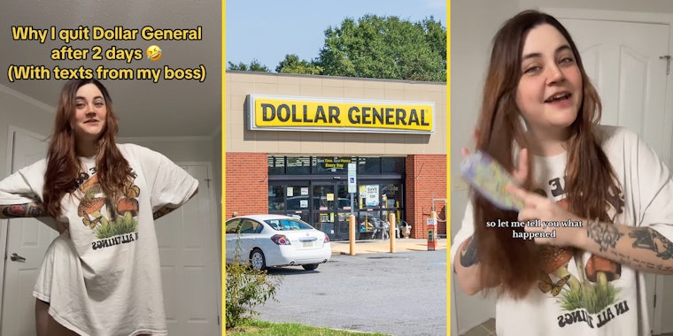 Dollar General worker says manager threw stuff at her on her second day on the job. Viewers defend her response