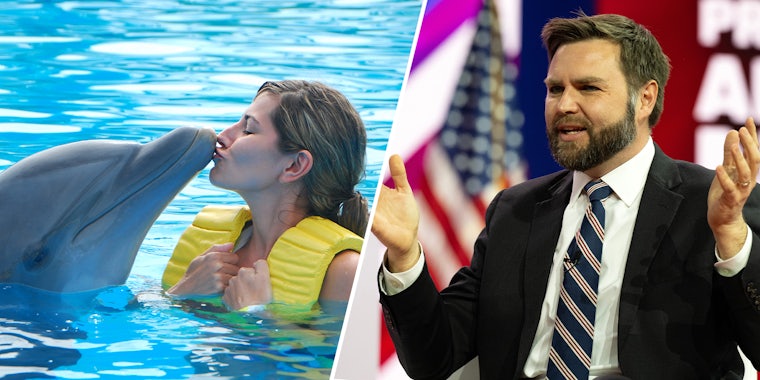 MAGA Senator J.D. Vance accused of looking up lewd 'dolphin' content