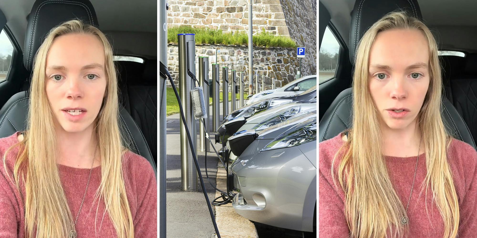 Woman has to return electric car. It dies before she can drop it off