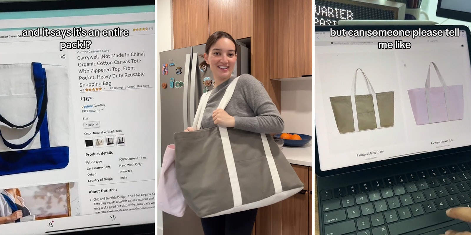 TikTokers claim they found a $16 dupe for Emily Mariko’s controversial $120 tote