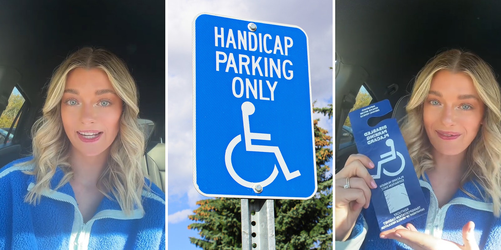 Woman with hidden disability says a woman stood in handicap parking spot to block her from using it