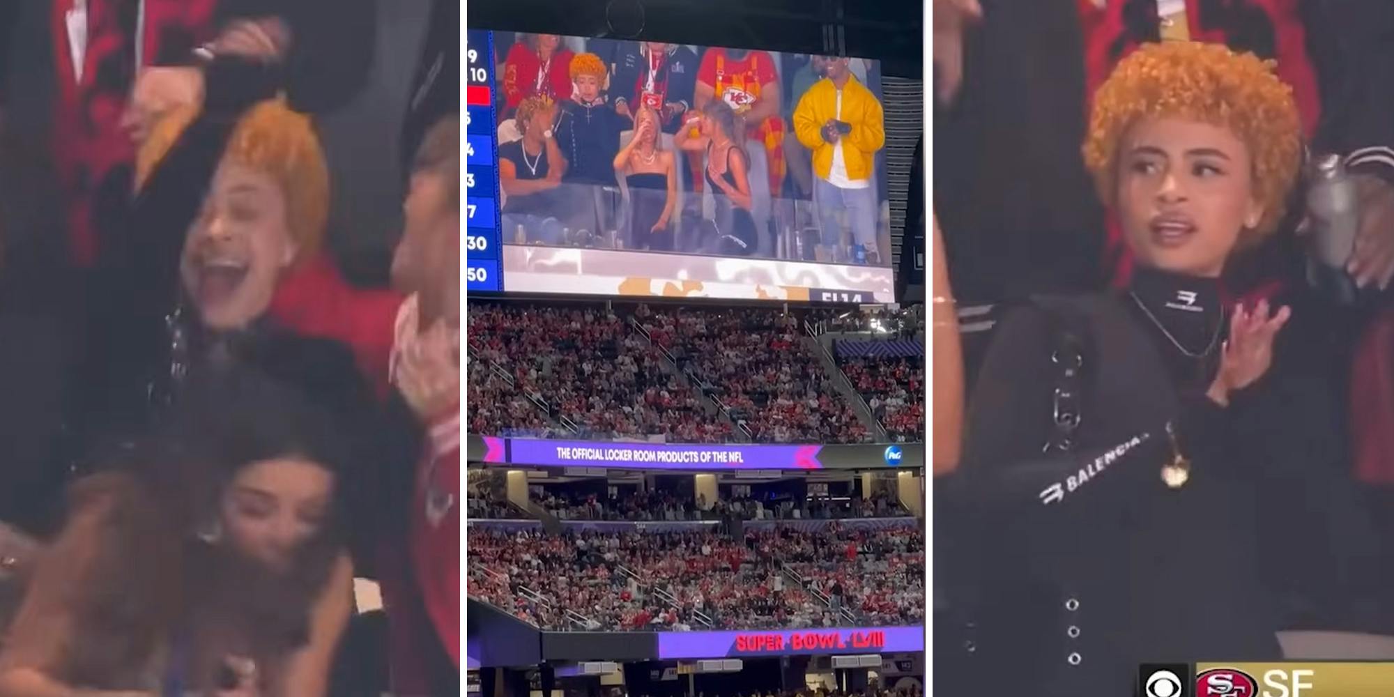 Conspiracists use video of Ice Spice at the Super Bowl to suggest she is a demon