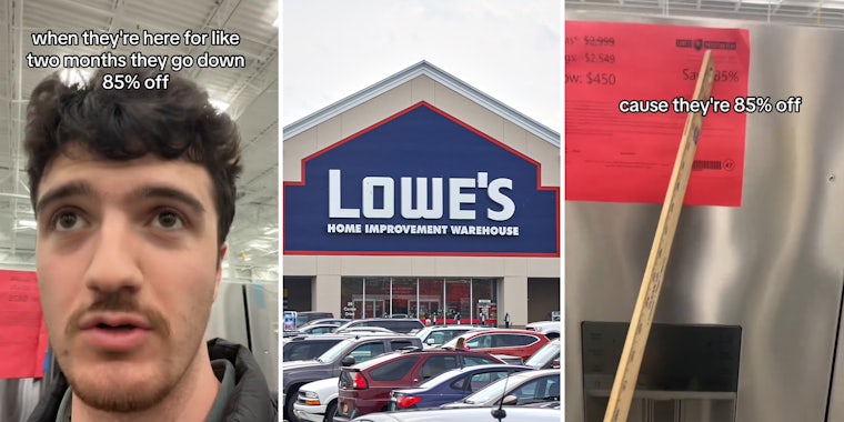 Man shares Lowe’s hack for getting appliances at 50%, 85% off
