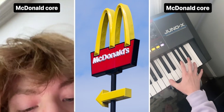 Creator plays McDonald's fryer noise on keyboard and fast food workers spiral