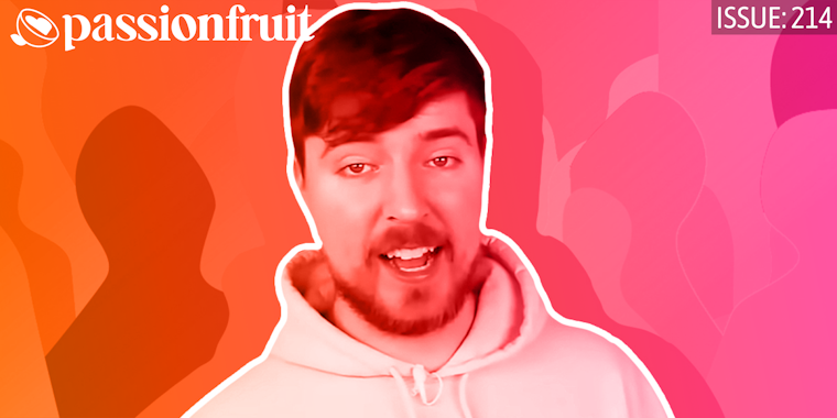 mrbeast surrounded by outlines of friends to portray nepotism in the creator economy