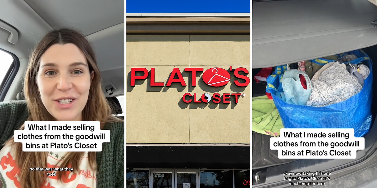 Viewers divided after woman resells clothes from Goodwill bins to Plato’s Closet
