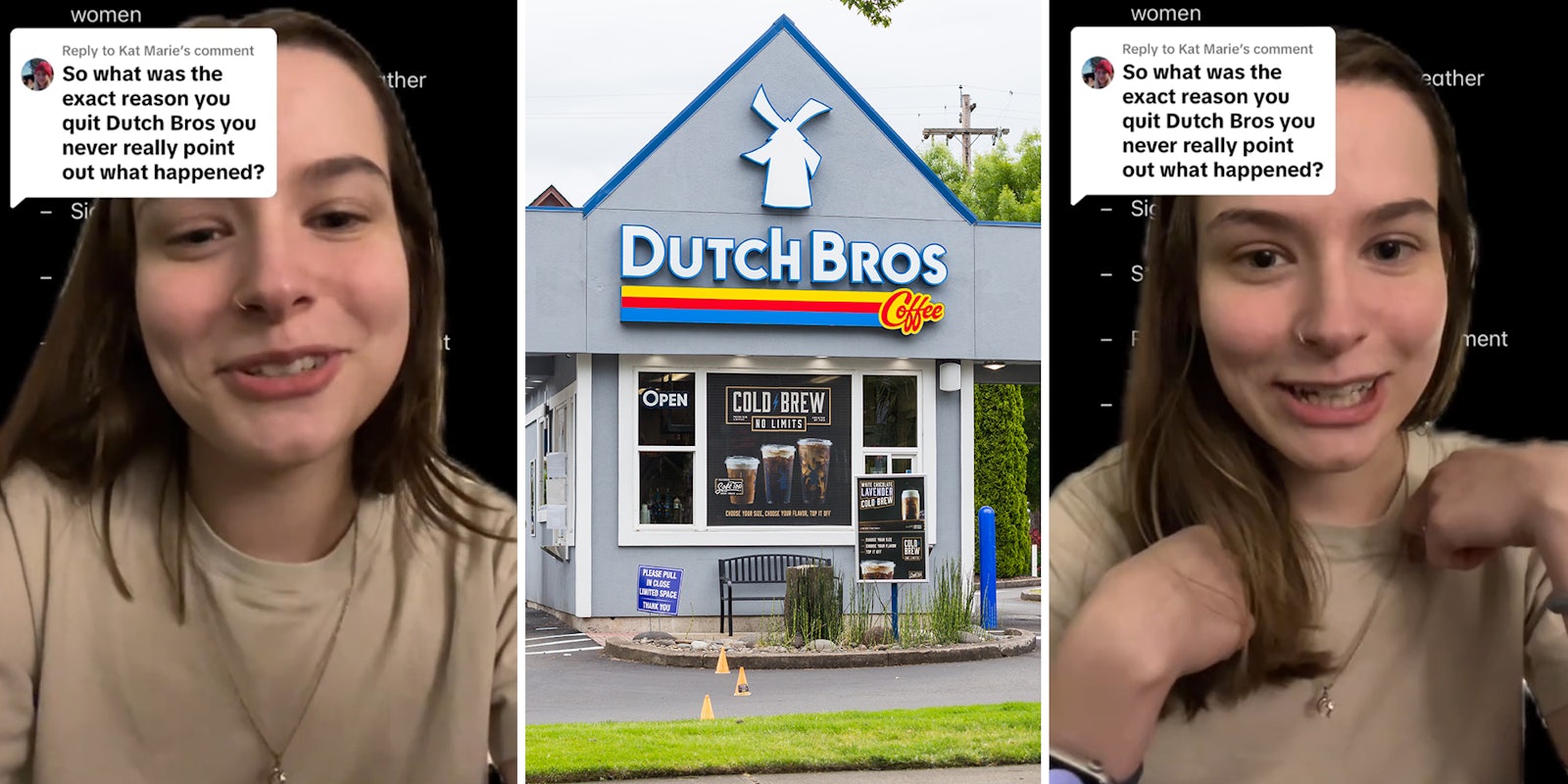 Dutch Bros worker says she was forced to work outside in extreme weather but couldn’t wear tank top since it was ‘too revealing’
