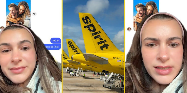 Woman discovers photo of her and her ex is used in Spirit Airlines ad. She never gave them permission