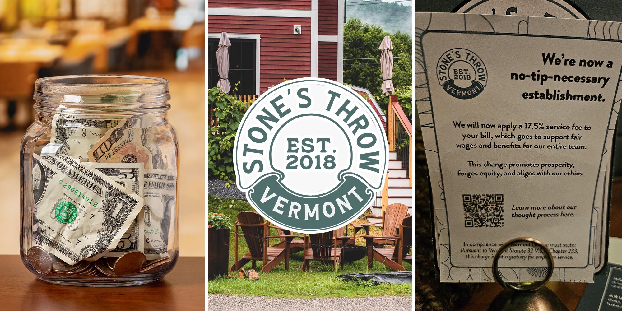 Restaurant calls itself a 'no-tip establishment.' But it's charging a 17.5% service fee to pay workers