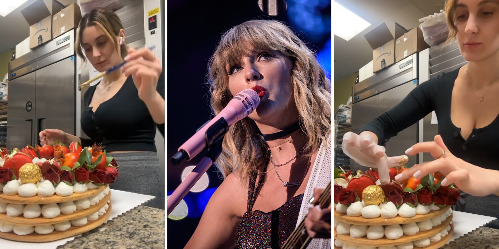 Baker says she was asked to make a cake under extreme time constraints. She found out later it was for Taylor Swift