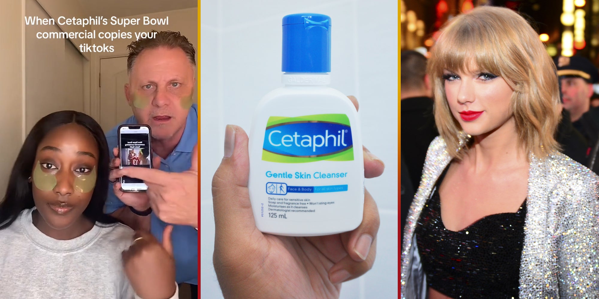 TikTok duo says Cetaphil stole one of their videos for its Taylor Swift-inspired Super Bowl ad