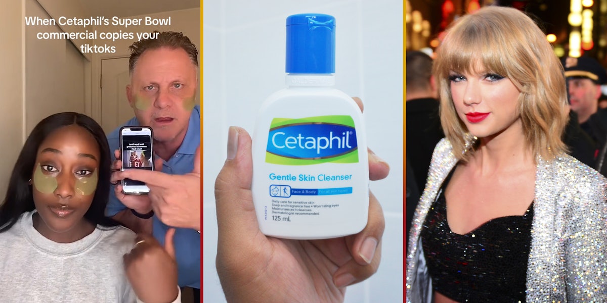 TikTok duo says Cetaphil stole one of their videos for its Taylor Swift-inspired Super Bowl ad