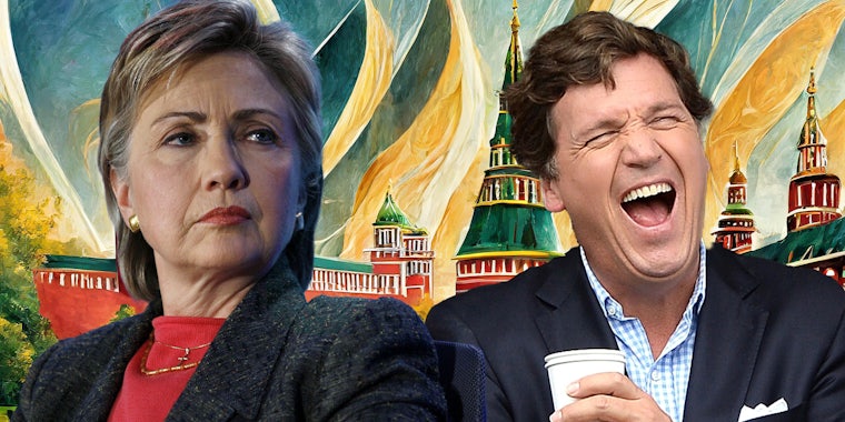 Hillary Clinton rebukes Tucker Carlson's Putin interview, calling him a 'useful idiot' of the Kremlin