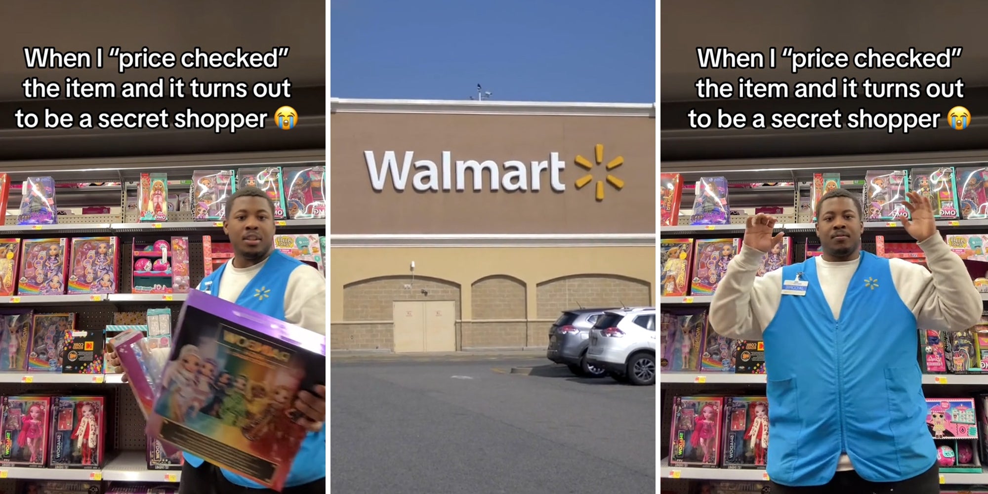 Walmart secret shopper asks Walmart worker for a price-check. It’s a setup