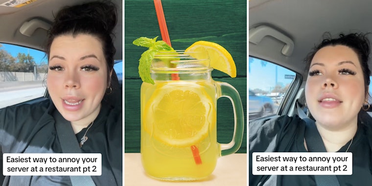 Server slams customers who make lemonade right at the table