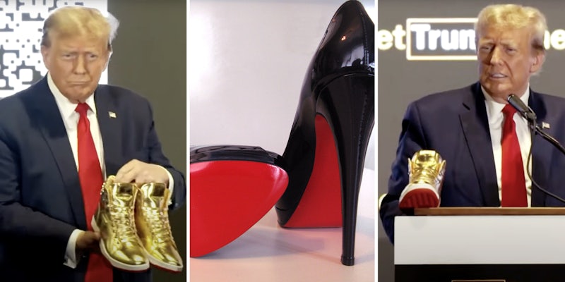 People Think Louboutin Will Sue Over Trump's New Sneaker