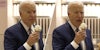 Joe Biden eating ice cream(two split)