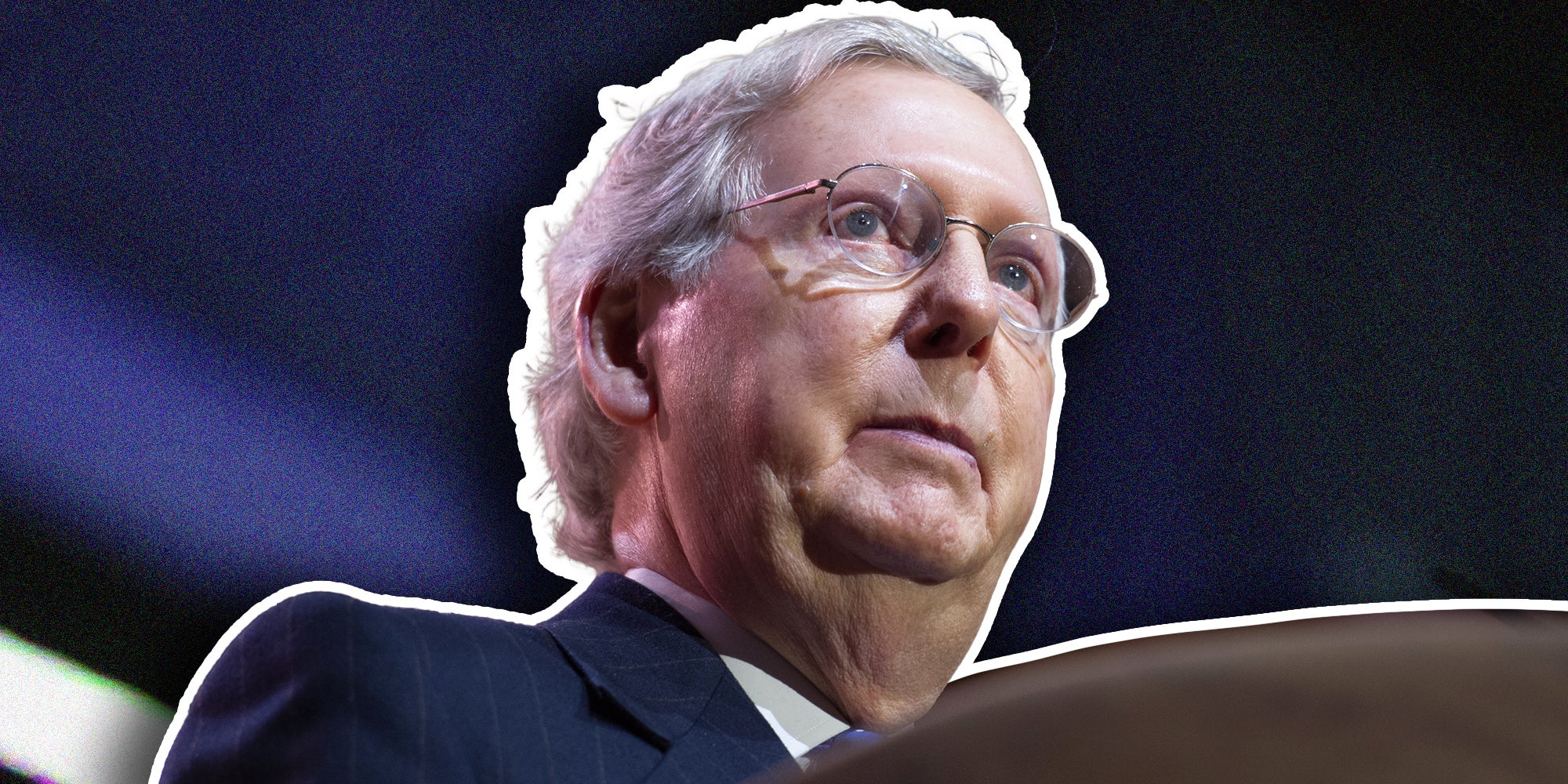 NATIONAL HARBOR, MD - MARCH 6, 2014: Senator Mitch McConnell (R-KY) speaks at the Conservative Political Action Conference (CPAC).