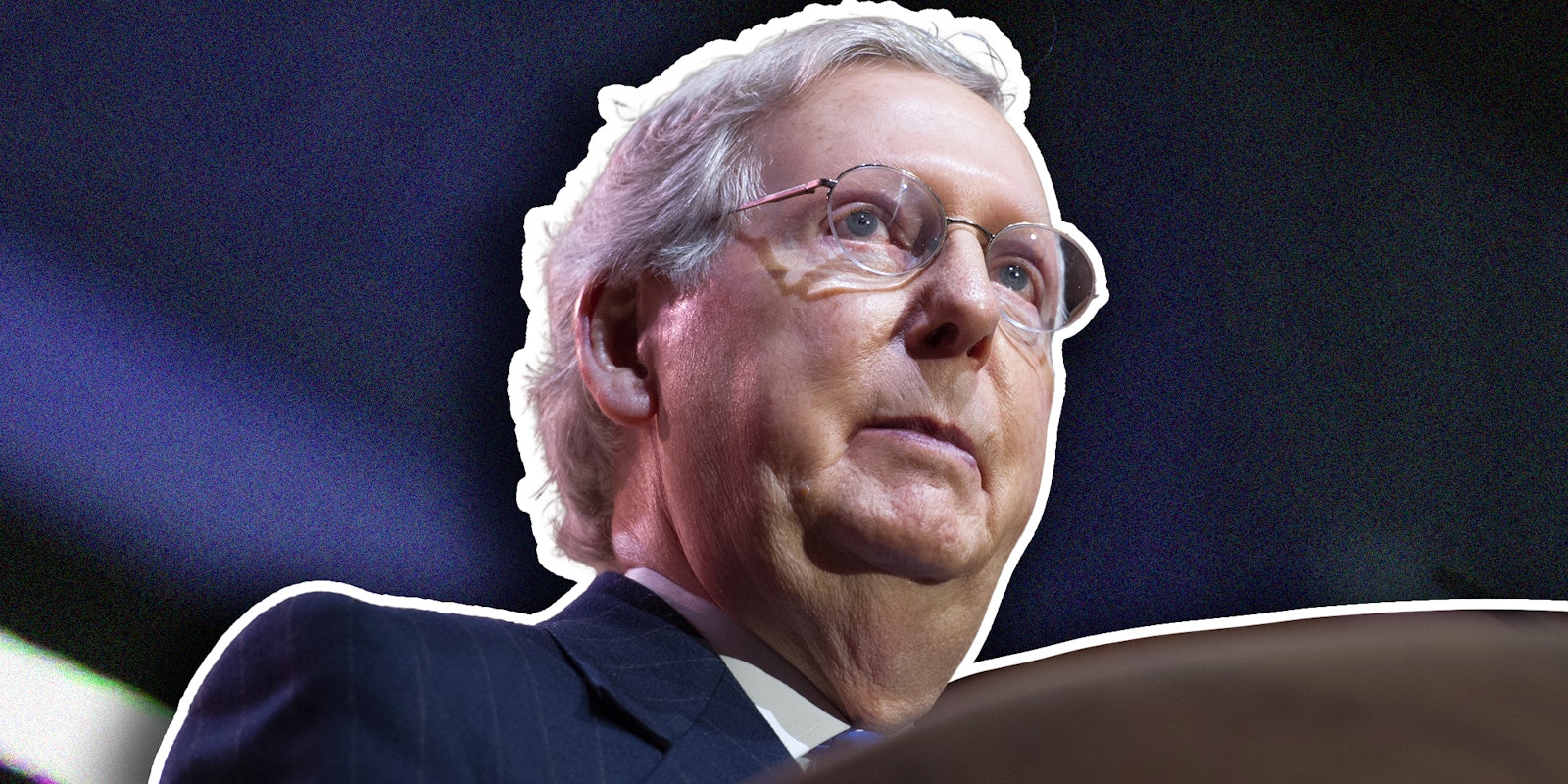 NATIONAL HARBOR, MD - MARCH 6, 2014: Senator Mitch McConnell (R-KY) speaks at the Conservative Political Action Conference (CPAC).