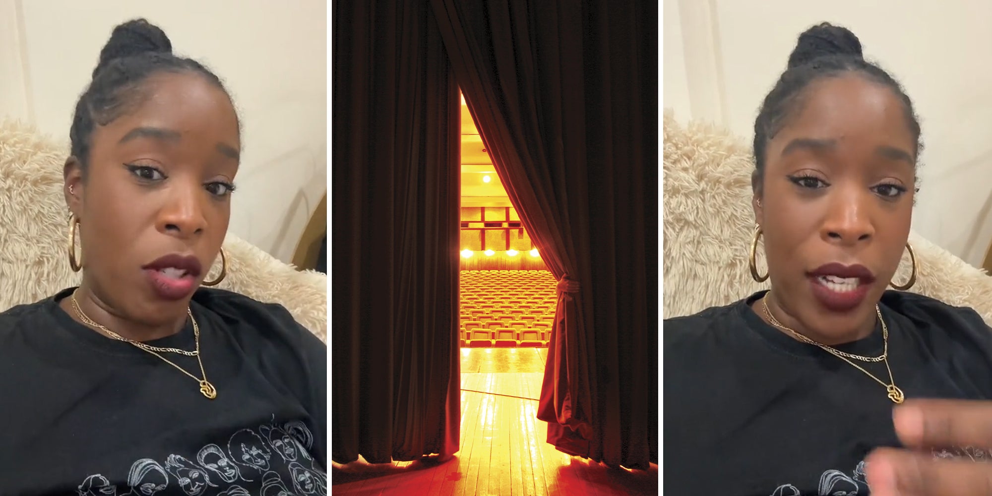 Black woman thinks she’s watching a play about friendship