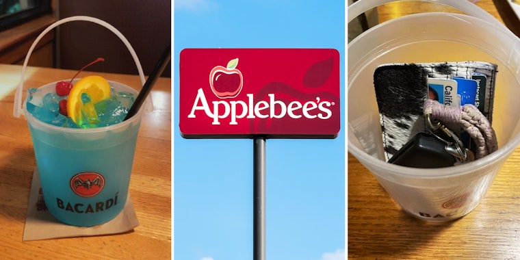 Applebee’s customer says they got their $10 Bacardi Bucket confiscated on their way out