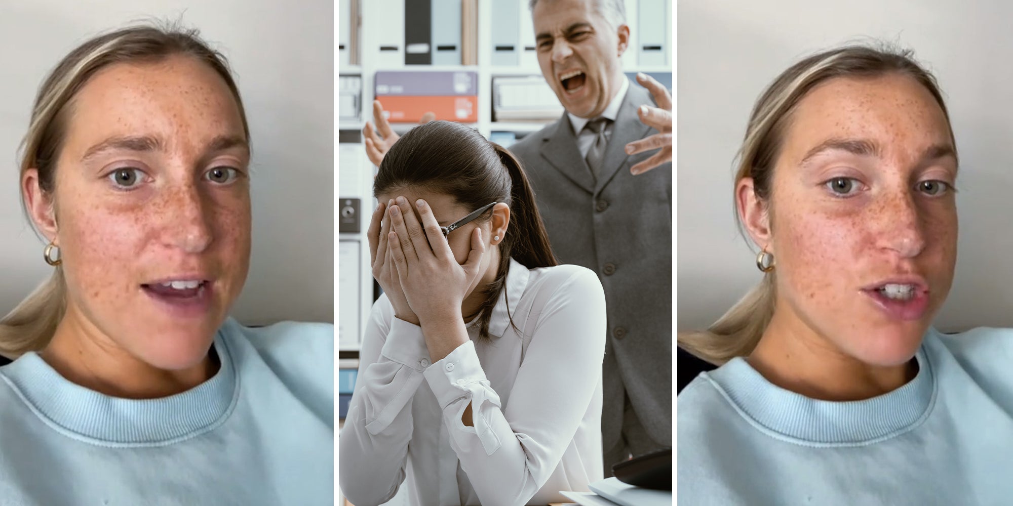 Contract worker gets yelled at by boss for leaving 3 minutes early.