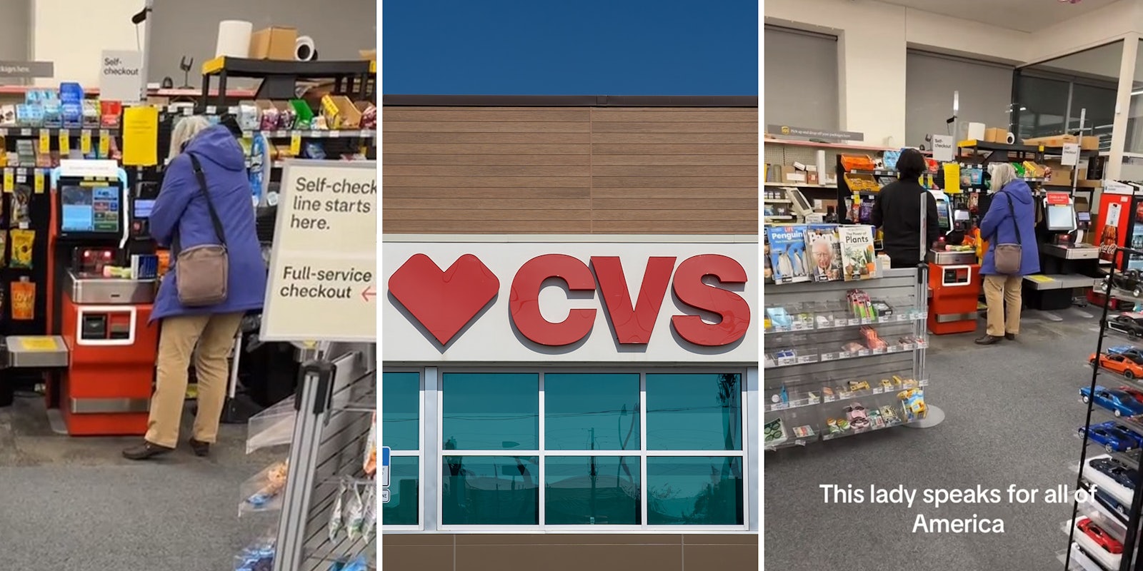 CVS shopper going off on self-checkout machine