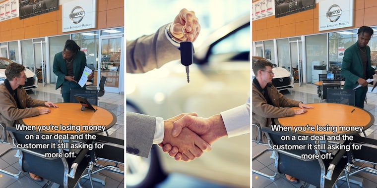 Car salesman slams customers who try to get more off when they are losing money on deal