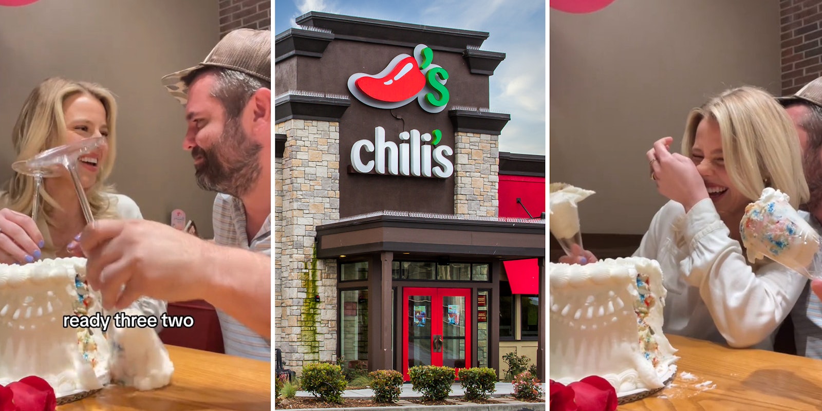 Couple has gender reveal right at their table at Chili’s. It doesn’t go to plan