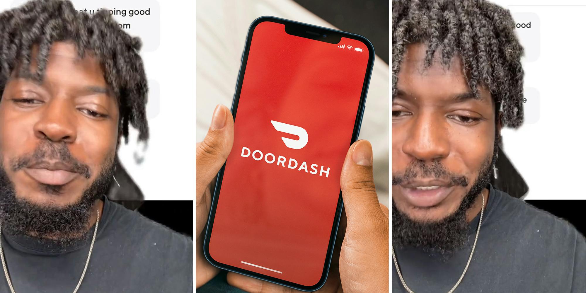DoorDash driver asks customer to give him a larger tip before dropping off delivery
