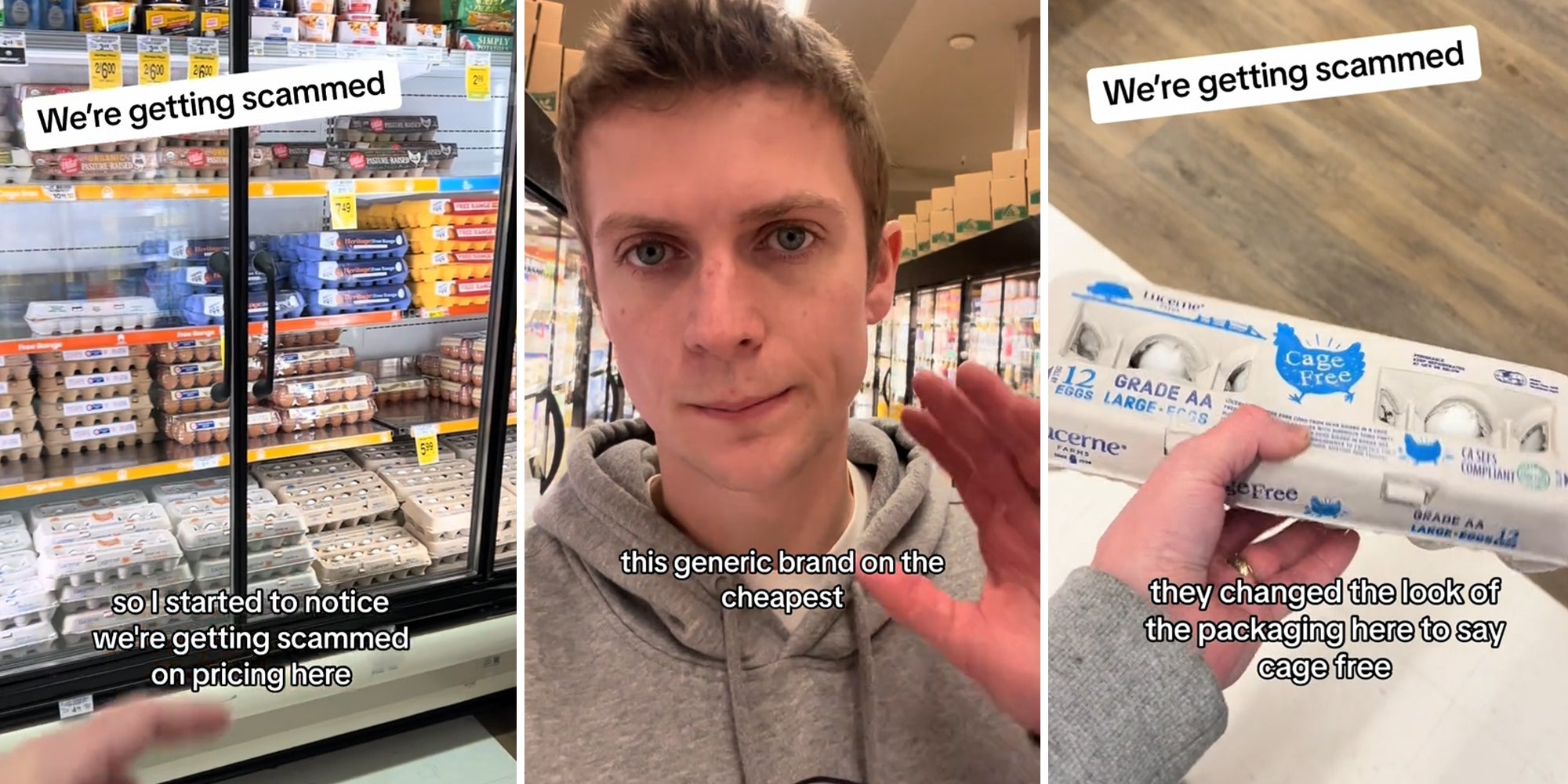 Shopper catches supermarket charging double for eggs after changing packaging to ‘cage-free’