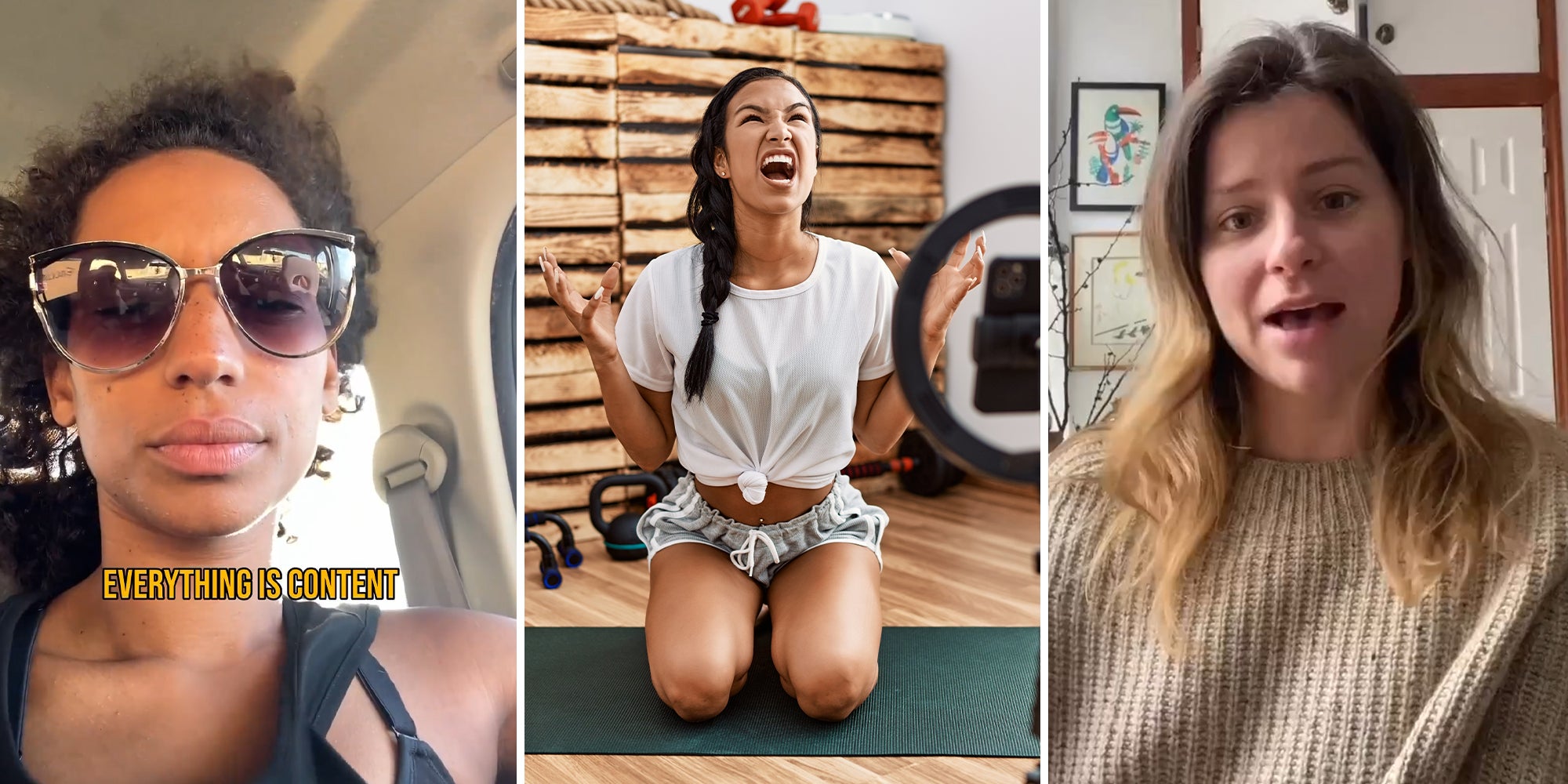 Influencers sharing how they feel about the tiktok Ban