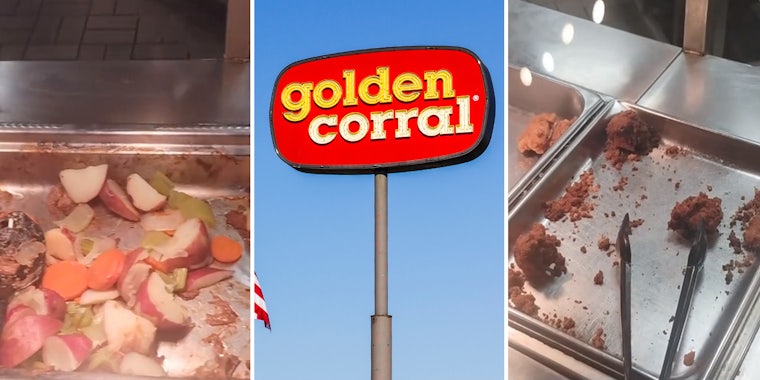 Golden Corral customer warns restaurant is so understaffed that the buffet looks like this