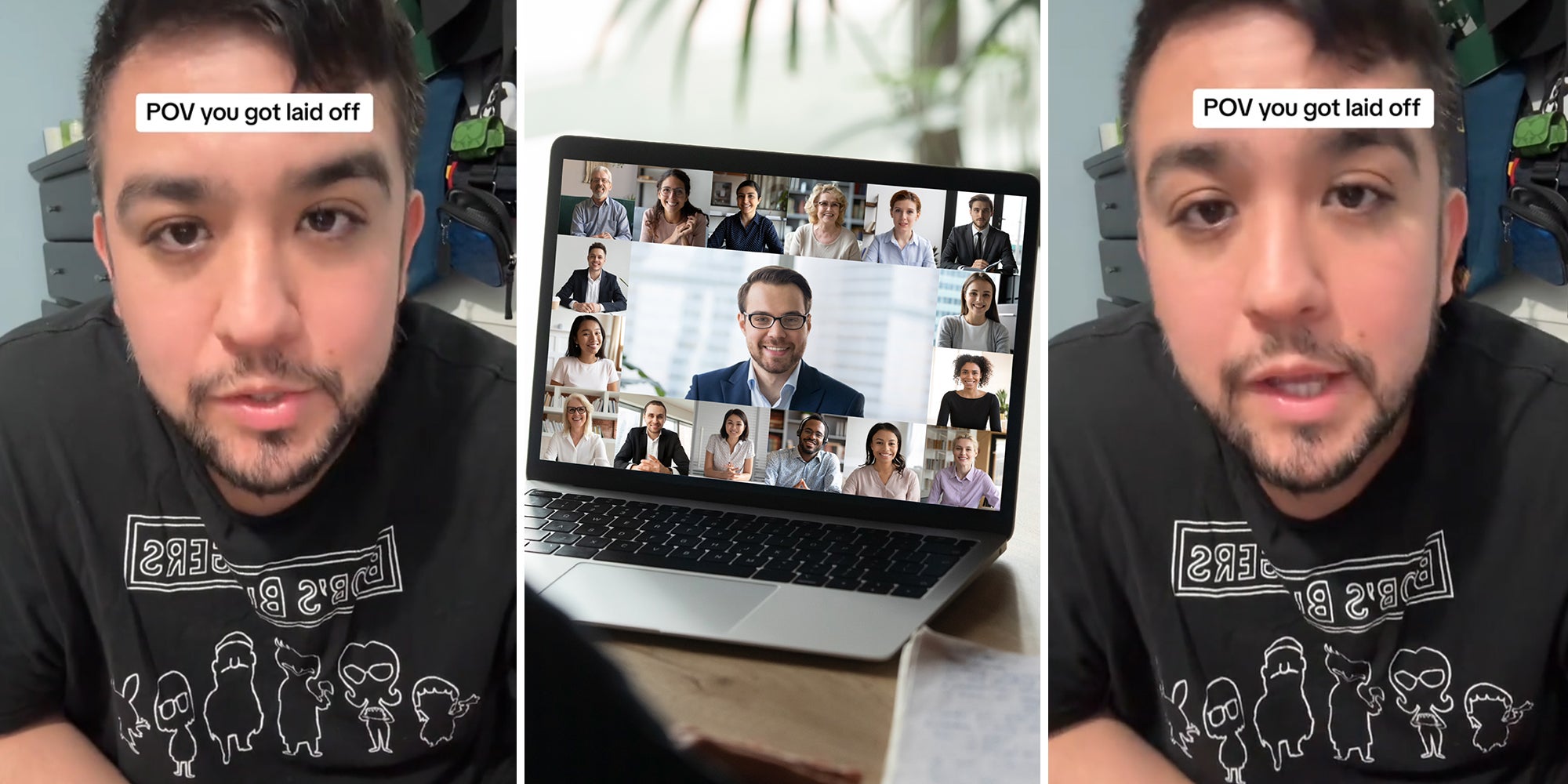 Worker says his boss laid off the entire company in a video conference