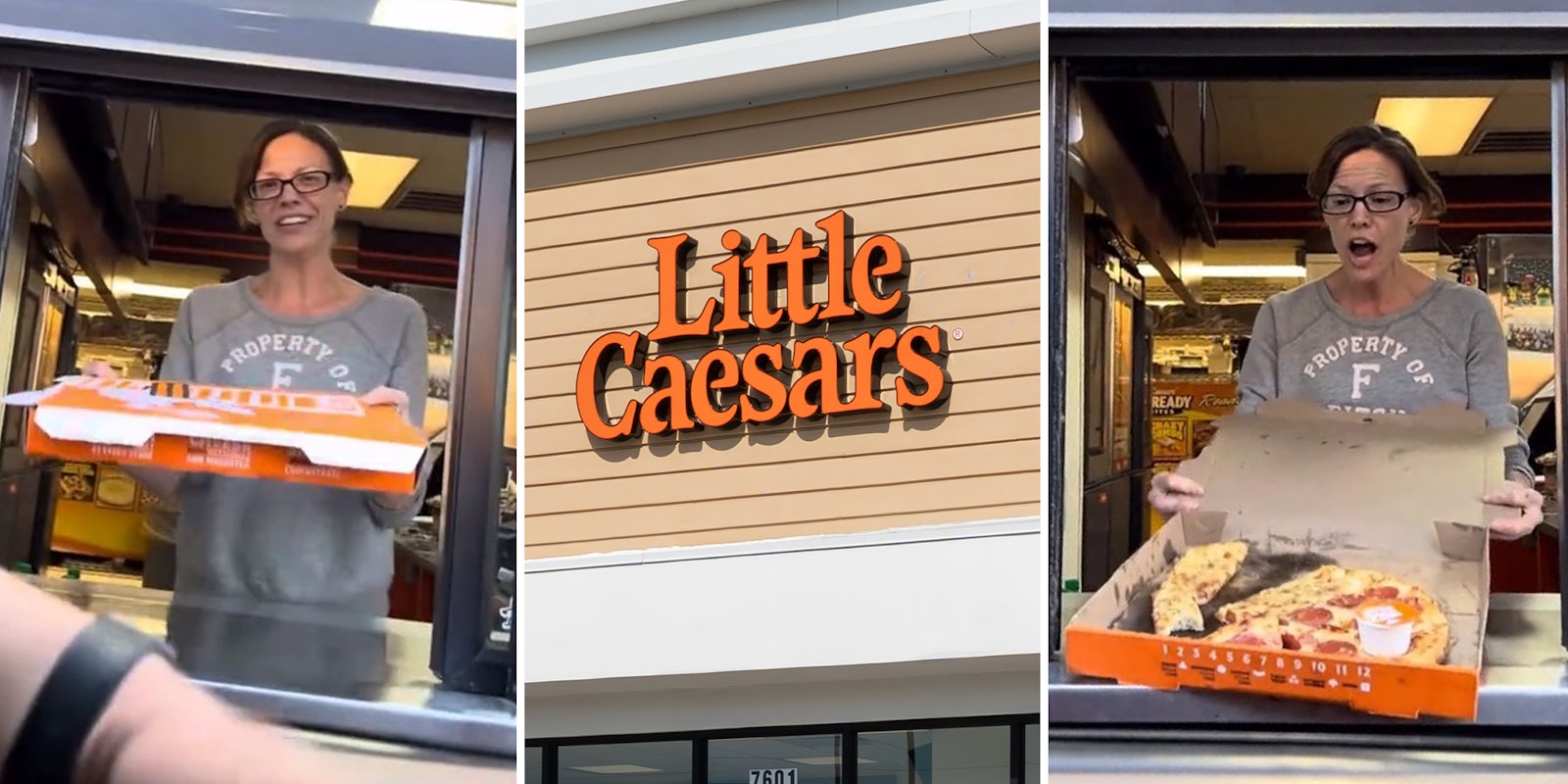 Customer shows Little Caesars manager losing it after he claimed he got food poisoning.