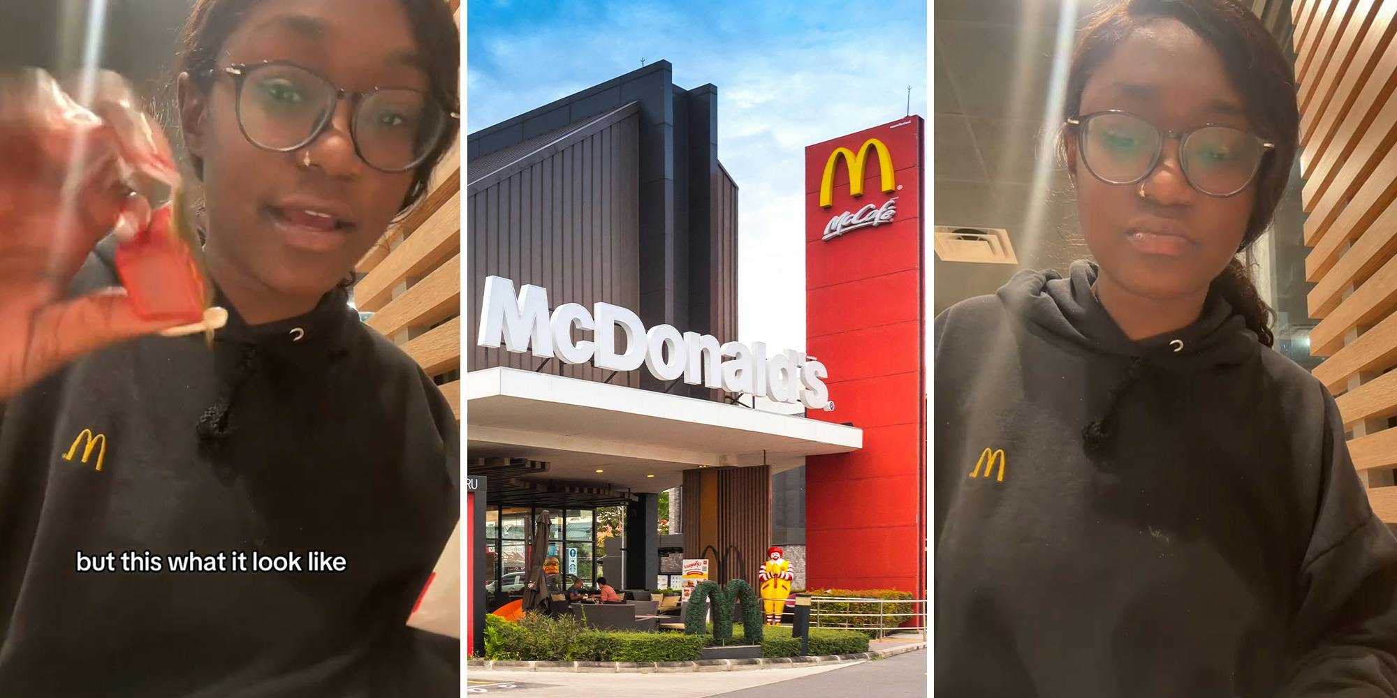 McDonald’s worker tries new WcDonald’s sauce. What is it?