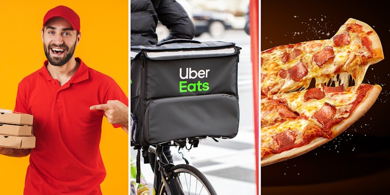 Uber Eats customer orders a pizza, can't believe what driver ends up delivering